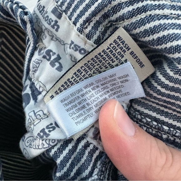 Vintage OshKosh B’gosh Hickory Stripe Vestbak Overalls - 18 - Picture 9 of 11